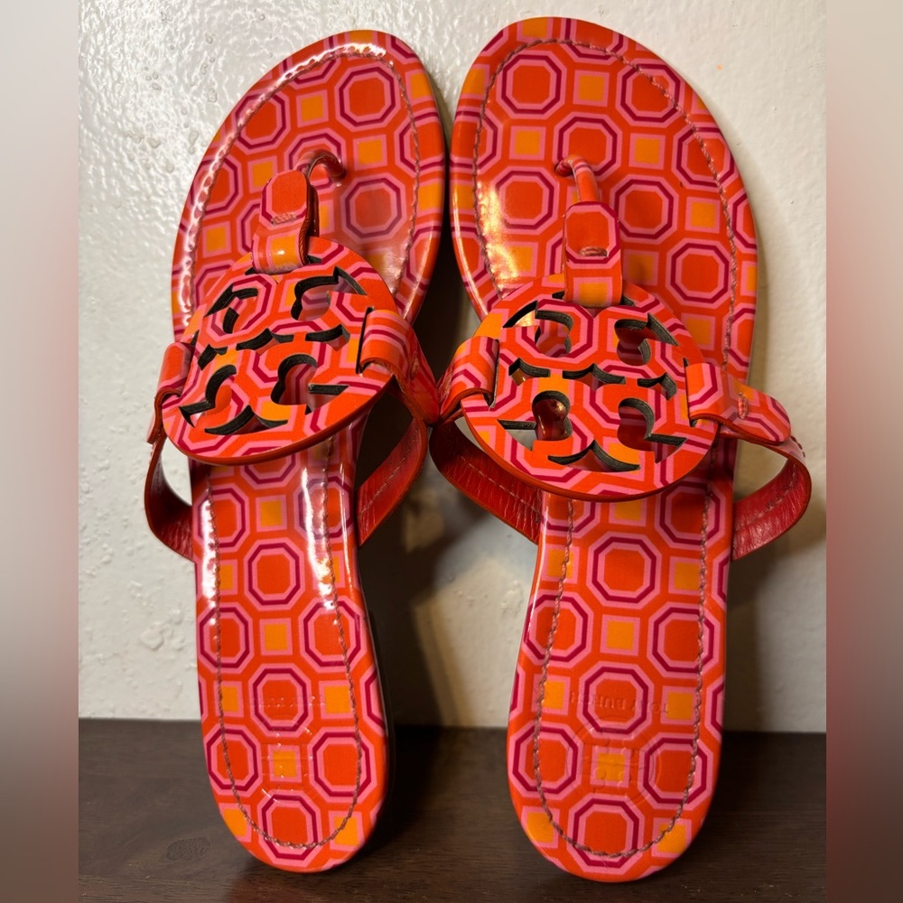 Tory Burch Red and Orange Sandals - Picture 7 of 7